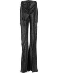 Elisabetta Franchi - Trousers With Fish Scale-Pattern - Lyst