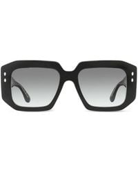 Isabel Marant - Lizzy Rectangular-Frame Sunglasses - Lyst