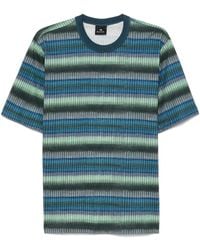 Paul Smith - Striped Cotton T-Shirt - Lyst