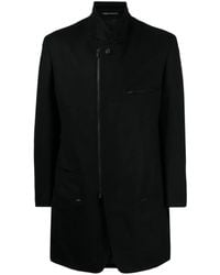 Yohji Yamamoto - オフセンター ウールコート - Lyst