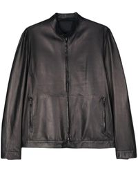 Salvatore Santoro - Zip-up Leather Jacket - Lyst