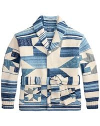 Polo Ralph Lauren - Patchwork Belted Cardigan - Lyst