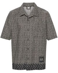 C.P. Company - Baja-print Cotton Shirt - Lyst