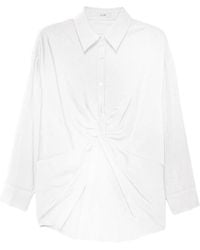 ELEH - Twist-Detail Button-Fastening Shirt - Lyst