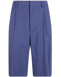 Tagliatore - Pleated Tailored Bermuda Shorts - Lyst