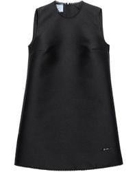Prada - Lace-Collar Scuba Mini-Dress - Lyst