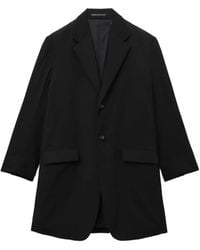 Yohji Yamamoto - Single-Breasted Wool Coat - Lyst