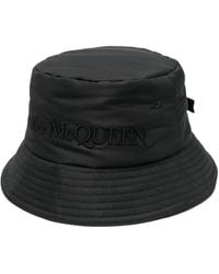 McQueen - Sombrero de pescador con logo bordado - Lyst