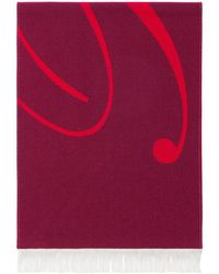 Burberry - Logo Intarsia-knit Wool-blend Scarf - Lyst