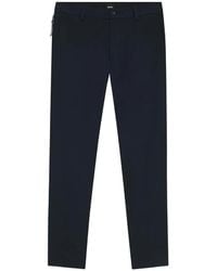 BOSS - Belt-Loops Straight-Leg Trousers - Lyst