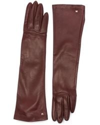 Max Mara - Afidee Logo-Plaque Gloves - Lyst
