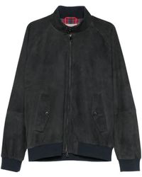 Baracuta - Zip-Up Suede Jacket - Lyst