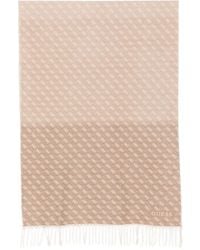Guess - Monogram-Print Fringed Scarf - Lyst
