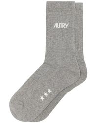 Autry - Logo-Intarsia Star-Print Socks - Lyst