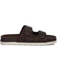 GANT - Double-Buckle Suede Sandals - Lyst