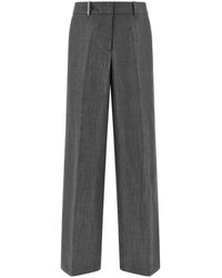 Peserico - Punto Luce Detail Tailored Trousers - Lyst