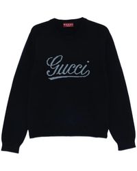 Gucci - Logo-Detail Sweater - Lyst