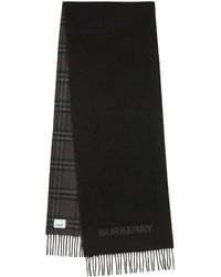 Burberry - Vintage Check Reversible Cashmere Scarf - Lyst