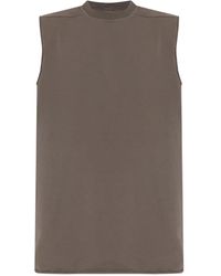 Rick Owens - Mouwloze Top Met Gerafelde Afwerking - Lyst