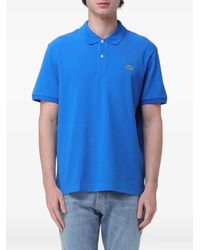 Lacoste - Logo-Patch Piqué Polo Shirt - Lyst