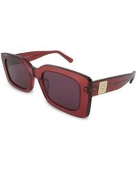 MCM - Logo-Plaque Rectangle-Frame Sunglasses - Lyst