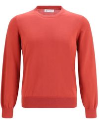 Brunello Cucinelli - Crew-Neck Long-Sleeve Sweatshirt - Lyst