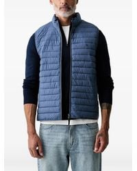 Hackett - Quilted Zip-Detail Gilet - Lyst
