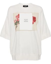Undercover - Graphic Print Short Sleeves Blouse - Lyst