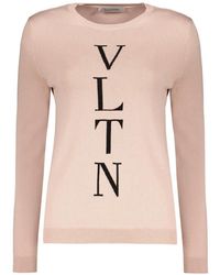 Valentino Garavani - Logo-Print Sweater - Lyst