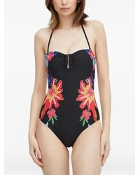 Desigual - Floral-Print Swimsuit - Lyst