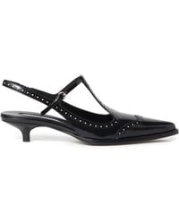 Miu Miu - Slingback-Pumps Mit Budapestermuster 35Mm - Lyst