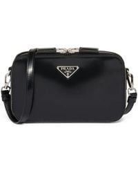 Prada - Small Brique Brushed Crossbody Bag - Lyst