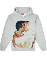 DIESEL - X Tom Of Finland Foundation Hoodie Mit Kiss-Print - Lyst