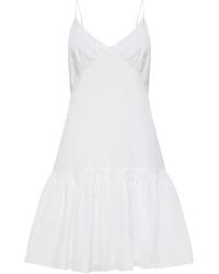 12 STOREEZ - Open-Back Organic-Cotton Minidress - Lyst