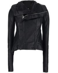 Rick Owens - Chaqueta de piel con cremallera - Lyst