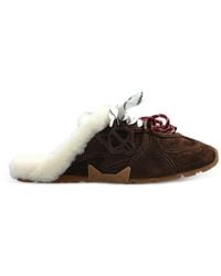 Naked Wolfe - Adorn Shearling-Lined Suede Sneakers - Lyst