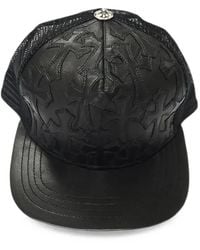 Chrome Hearts - Cemetery Cross Leather Trucker Hat - Lyst
