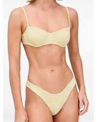 Devon Windsor - Larissa Gingham-Check Bikini Bottoms - Lyst