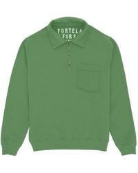 Fortela - Yale Zip Chest-Pocket Sweatshirt - Lyst