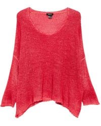 Avant Toi - Open-Knit V-Neck Sweater - Lyst