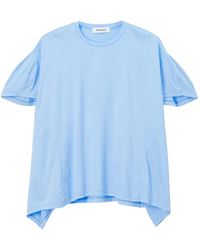 Enfold - Umbrella Ruffled-Sleeve Asymmetric T-Shirt - Lyst
