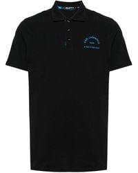 Karl Lagerfeld - Logo-embroidered Organic Cotton Polo Shirt - Lyst