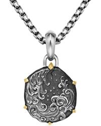 David Yurman - 18Kt And Sterling Aquarius Amulet (33Mm) - Lyst