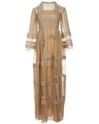 Biyan - Kleid mit Spitzenstickerei - Lyst