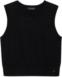 Anine Bing - Sleeveless Round-Neck Top - Lyst