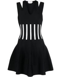 McQueen - Trägerkleid Mit V-Ausschnitt - Lyst