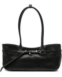 Marge Sherwood - Buckle-Detail Leather Shoulder Bag - Lyst