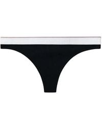 Alexander Wang - Logo-Waistband Ribbed Thong - Lyst