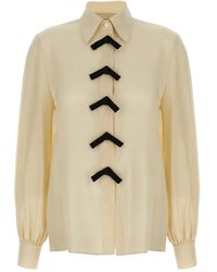 Valentino Garavani - Bow-Detail Button-Fastening Shirt - Lyst