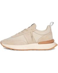 Manière De Voir - Monaco Suede And Nylon Runner Sneakers - Lyst